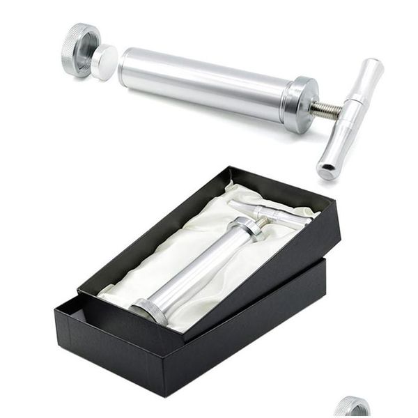 Autres accessoires pour fumeurs Presse à pollen Creative T Handle Broyeur à fumée en métal Broyeurs à tabac en alliage d'aluminium Goutte domestique Dhgarden Dhf68