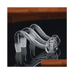 Andere Rookaccessoires Qbsomk 10Mm 14Mm 18Mm Man Vrouw Helder Dik Pyrex Glas Olie Brander Waterleidingen Dhijc