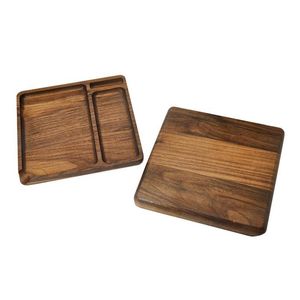 Andere rokende accessoires Square natuurlijk houten rollende lade huishouden met groove draagbare tabaksrolbladen sigaretten dia dhgarden dhyha