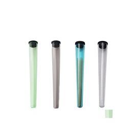 Otros accesorios para fumar Venta al por mayor Plástico King Size Doob Tube 115 Mm Joint Cone Vial Impermeable Hermético A prueba de olores Rolling Paper Dhvml