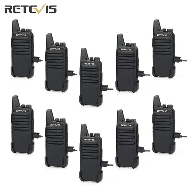 Autres articles de sport 10 pièces en gros mini talkie-walkie Retevis rechargeable talkie-walkie radio bidirectionnelle RT622 PMR4 el restaurant détail 231110