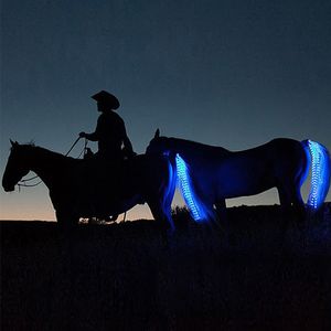 Andere Sportartikelen 100 cm Lange LED Paardrijden Staarten Decoratie Lichtgevende Buizen Paarden Paardensport Zadelhalsters Verzorgingsproducten 230616