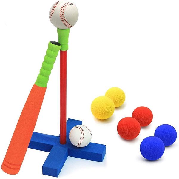 Autres articles de sport 1621in 2In1 Baseball Batting Set And Pitching Machine Golf Toy For Kids ToddlersTeeball Kit for Children Toddler Boys And Girls 230621