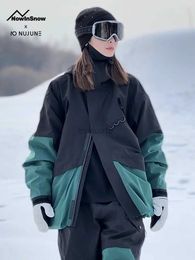 Autres articles de sport 2022 Nouveaux hommes femmes snowboard costume couple ski à capuche ensemble hiver coupe-vent imperméable ski costume mâle femme en plein air Snowsuit HKD231106