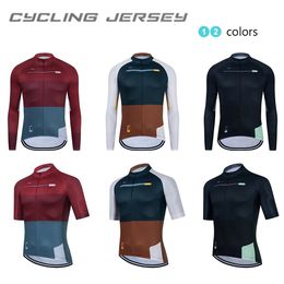 Overige sportartikelen 2023 Raudax Fietsshirts Heren Shirts met lange mouwen Fietskledingset Mtb-fietskleding Triathlon Maillot Ciclismo 231024