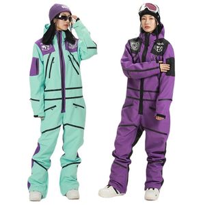 Autres Articles de Sport 2023 Imperméable À Capuche Femme Ski Combinaison Sport Femme Snowboard Costume Hiver Femmes Snowsuit Montagne Ensemble Vêtements 230726