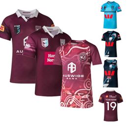 Andere sportartikelen 2024 QUEENSLAND QLD MAROONS INDIGENOUS rugbyshirt NSW Blues Clash rugbyshirt voor thuis 230621