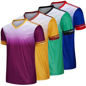 Andere sportartikelen 22 Voetbalshirt Blauw Wit Voetbalshirt Surverement Kits Heren Hardlopen Korte mouwen Sport Heren Tops 230905