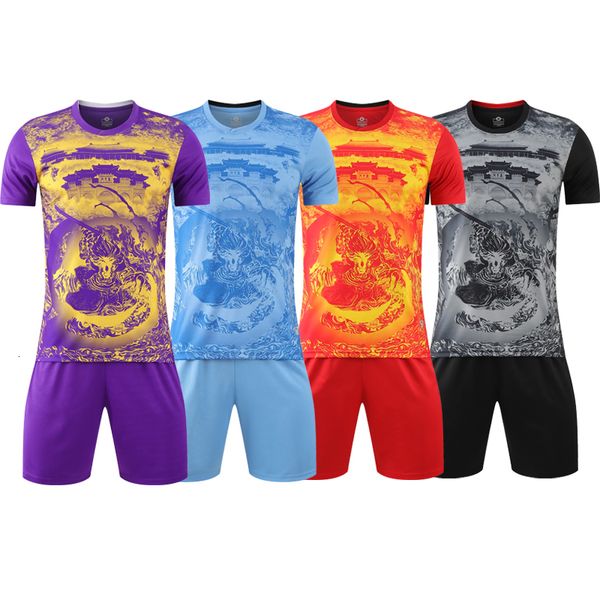 Autres articles de sport 23 Nom et numéro personnalisés Saison Maillots de football à séchage rapide pour hommes 100% polyester Football Practice Shirt Shorts Kits 230621