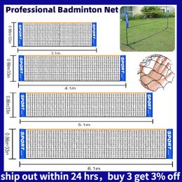 Andere sportartikelen 3.14.15.16.1m Professionele sporttraining Standaard badmintonnet Volleybalnet Easy Setup Outdoor Tennis Mesh Net Training 230619