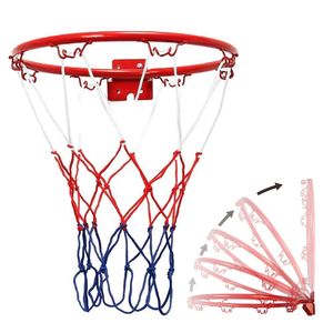 Andere sportartikelen 32 cm hangende basketbal muur gemonteerd doelrand met netto schroef voor buitenshuis indoor sport basketbal muur hangende mand 230505