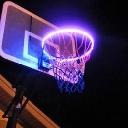 Andere sportartikelen 45LED Basket Hoop Solar Light Basketball Playing Led Night Strip Light Bar Basketball Rim Basketball Equitment Hoops Decor 230608