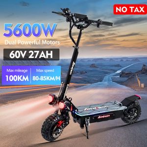 Autres articles de sport 5600W puissant scooter électrique sans balais double moteur 90 km de portée vitesse maximale 85 kmh coup de pied pliant pour adultes 231124