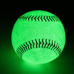 Autres articles de sport 9 pouces Noctilucent Baseball Glow In The Dark Taille officielle Cadeaux de balle lumineuse pour la nuit Pitching Frapper 230704