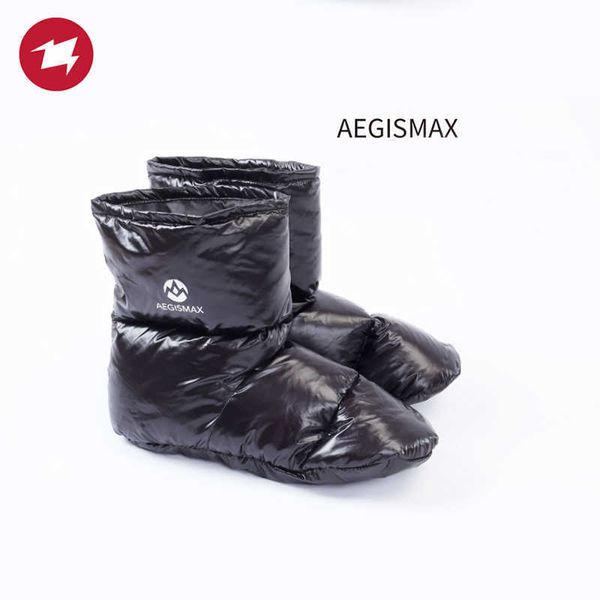 Otros artículos deportivos AEGISMAX 90% Zapatillas de plumón de pato Calcetines suaves para acampar Zapatos de plumón Cubierta de pie Saco de dormir Accesorios Unisex Interior de plumón ultraligero T221107