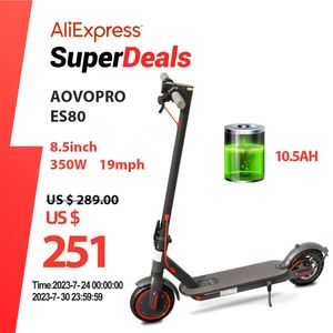 Autres articles de sport AOVOPRO ES80 M365 Scooter électrique 350W 31kmh APP Smart adulte Absorption des chocs antidérapant pliant 231113