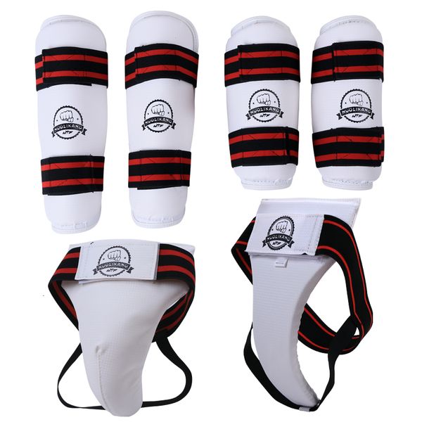 Otros artículos deportivos Protector de brazo / espinilla / entrepierna para Taekwondo Karate Kickboxing Combate libre MMA Sanda Muay Thai Protector de entrenamiento Accesorios Set 230912