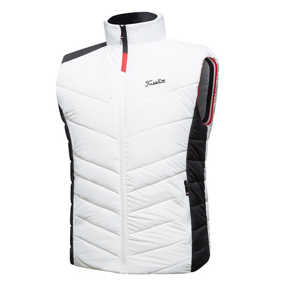 Autres articles de sport Automne hiver Golf veste gilet pour hommes vers le bas coton coupe-vent chaud porter gilet à capuche hommes mode manteaux en vrac 230904