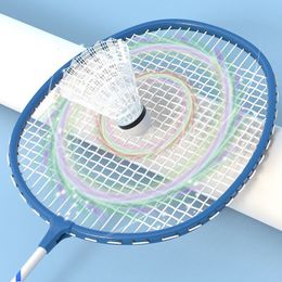 Andere sportartikelen Badminton Racket Set Kinderen primaire en middelbare scholieren Super Light Resistance Hoge elasticiteit volwassen dubbele 230816