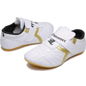 Autres articles de sport Chaussures de Taekwondo respirantes en or blanc Chaussures de Kung Fu Wushu Taichi Karaté Arts martiaux Lutte Baskets de combat 231115