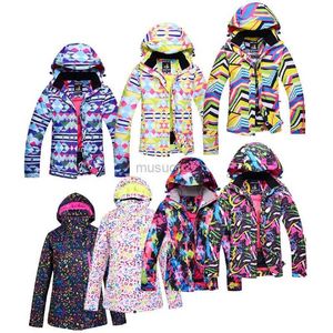 Andere sportartikelen Goedkope kleurrijke dames ijssneeuwpakken Jassen Snowboardkleding Winter Outdoorkleding Meisjesjas Waterdicht Skikostuum Dames HKD231106