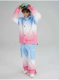 Andere sportartikelen Kinderen Skipakken Sets voor meisjes Jongens Winddicht Waterdicht Eendelig Snowboardsets Buitensporten Skiën Sneeuw Jumpsuits HKD231106