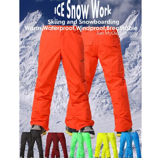 Autres articles de sport Couleurs GS Brand Pantalon de neige Pantalon de costume de snowboard 10k imperméable coupe-vent respirant hiver sports de plein air ski pour hommes 231128