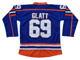 Autres articles de sport Doug The Thug Jersey 69 Glatt Halifax Ice Hockey Movie Sport Pull Bleu S 3XL 230704