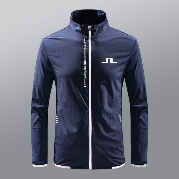 Autres articles de sport Brodé J Lindeberg Golf Jacket Mens Sports Set Coupe-vent Léger Respirant Zipper 230904