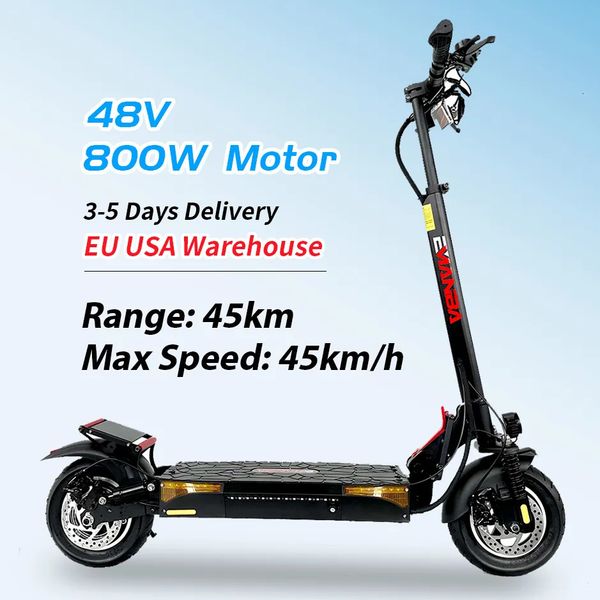 Otros artículos deportivos European US Warehouse Scooter eléctrico de movilidad portátil plegable de 2 ruedas 800w para adultos 231113