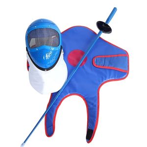 Autres articles de sport Costume uniforme d'escrime pour enfants Équipement de formation Casque en plastique Masque facial Gilet Équipement de protection 231202