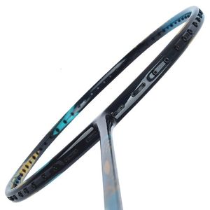 Andere sportartikelen Volledige koolstofvezel Strong Badminton Rackets 4U Spanning 22 35lbs Axe Duo Training Racquet Speed ​​Sport met zakken voor volwassen 230816