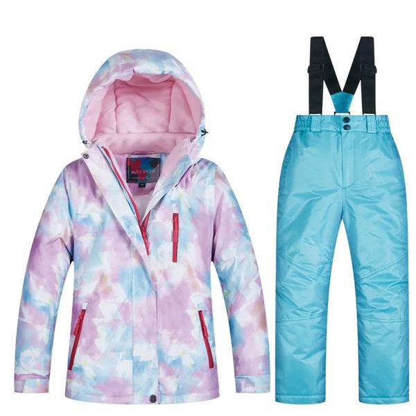 Autres articles de sport Combinaison de ski pour fille et garçon Vêtements d'hiver pour enfants de ski et de snowboard Vestes et pantalons de ski imperméables chauds pour enfants 231023