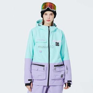 Autres articles de sport Vêtements de neige pour hommes et femmes Ensemble de combinaison de ski imperméable Ensemble de vêtements de snowboard Costumes de plein air Vestes d'hiver imperméables + pantalons HKD231106