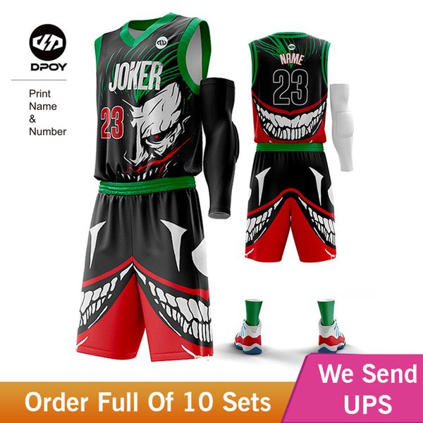 Autres articles de sport Joker Vest maillot de basket-ball Outfit drôle Cartoon Sportswear Personnalisé pour les uniformes de sport d'équipe Formation hommes kid dpoy Marque 230607