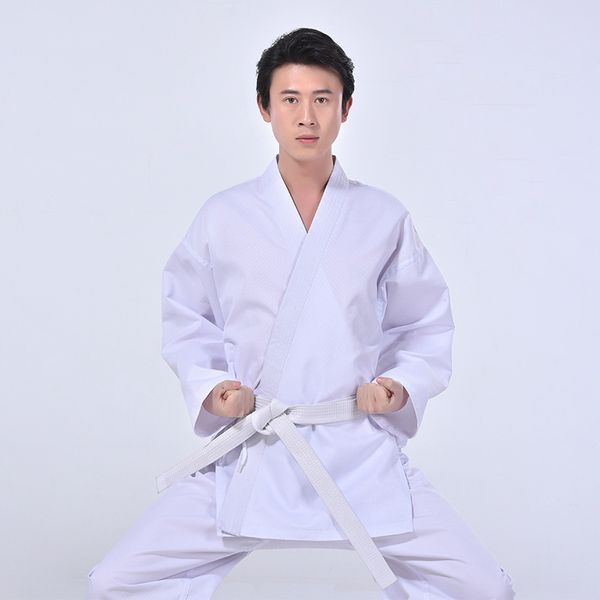 Autres articles de sport Karaté uniforme blanc Taekwondo Uniform costume avec ceinture élastique pour les enfants