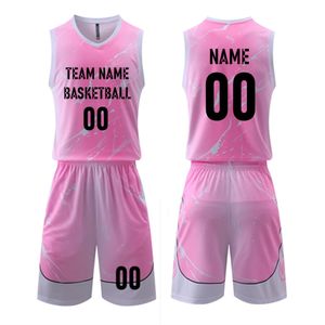 Andere sportartikelen Kinderen Volwassen Basketbal Jersey Set Dames Heren Uniform Kindkit Sportkleding Vest Shorts S Trainingspak 230905