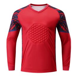 Altri articoli sportivi Maglia da calcio per portiere per adulti per bambini Maglia da calcio per portiere da uomo per bambini Maniche lunghe Protezione in spugna Maglia da portiere Top GK Uniforme 230904