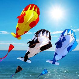 Autres articles de sport enfants dauphin épaulard cerf-volant jouet avec volant longue queue cerfs-volants pilotables queues adultes sports de plein air Ripstop nylon mouche jouets 230615