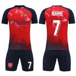 Autres articles de sport Enfants Hommes Football Jerseys Ensembles Enfants Football Formation Vêtements Garçons Uniformes Jeunes Tee Shirt Shorts Costume 230904