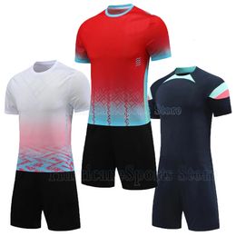 Autres articles de sport Enfants Hommes Football Jerseys Ensembles Adulte Football Formation Vêtements Garçons Uniformes Jeunes Tee Shirt Shorts 231206