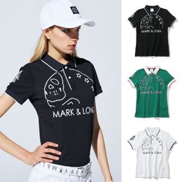 Otros artículos deportivos Camisas de golf para mujer Mangas cortas de verano Polo estampado de alta calidad Tops deportivos de secado rápido Envío del 26 de mayo 230627