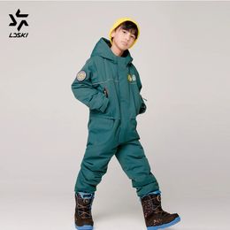 LDSKI Skipakken Kinderen Winter Waterdicht Winddicht Sneeuwdicht Polsbeenkap Hip Rits Warm Snowboard Jumpsuit Jongens Meisjes 231017