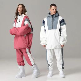 Autres articles de sport Combinaison de ski de neige pour hommes et femmes Vêtements de snowboard d'hiver pour le ski de snowboard Vestes et pantalons d'extérieur Vêtements de ski Équipement chaud 231023