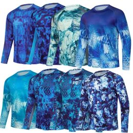 Outros artigos esportivos homens roupas de pesca ultrafinos manga longa protetor solar anti-uv respirável casaco verão camisa de pesca jaqueta 231123
