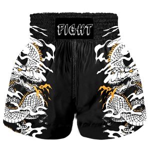Andere sportartikelen Muay Thai-shorts voor heren en dames Team Club Fighting MMA Brazilian Jiu-jitsu Boxing free shorts speed dry trainingspak 230627