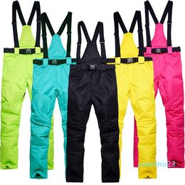 Autres articles de sport Hommes Pantalons de ski Marques Sports de plein air Haute qualité Bretelles Pantalon Coupe-vent Imperméable Chaud Hiver Neige Snowboard