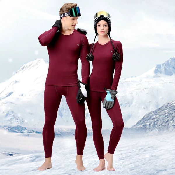 Autres articles de sport Hommes Femmes Ski Sous-vêtements Ensemble Sports d'hiver Séchage rapide Vêtements de ski thermique Sportswear 231116