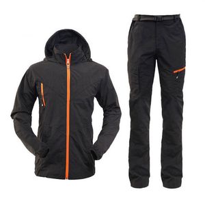 Autres articles de sport Hommes À Séchage Rapide Anti-uv Crème Solaire Veste Pantalon Léger Vêtements De Pêche En Plein Air Randonnée Camping Ensembles Hommes Escalade Cyclisme Costumes 230617