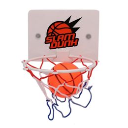 Andere sportartikelen Mini Basketball Hoop Kit Indoor Plastic Basketball Backboard Home Sports Basket Ball Hoops for Kids Funny Game Fitness Excersise 230603